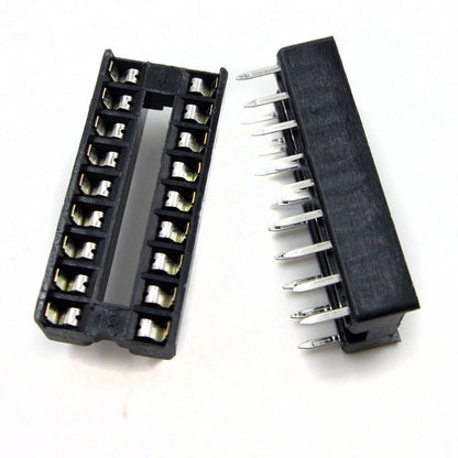 Fulabs 10pcs IC Socket Adapter  DIP-8 DIP-14 DIP-16 DIP-18