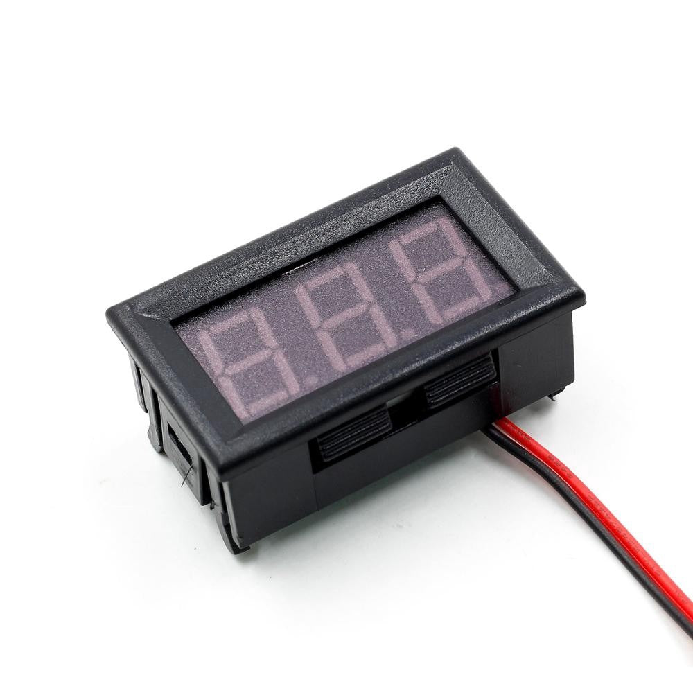 DC 5V-120V Digital Voltmeter Panel Gauge 2 Wires 0.56 inch LED Mini Voltage Meter Table Red Green Blue Display