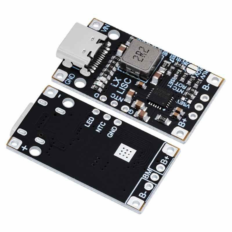 Type-C USB 2/3S BMS 15W 8.4V 12.6V 1.5A 2S 3S BMS Lithium Battery Charging Boost Module With Balanced Support Fast Charge Indicator