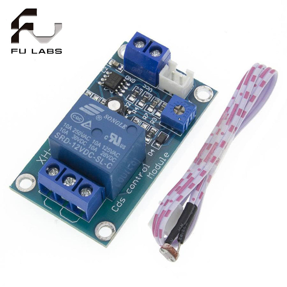 XH-M131 DC 5V 12V 24V Light Control Switch Photoresistor Relay Module Detection Sensor 10A brightness Automatic Control Module