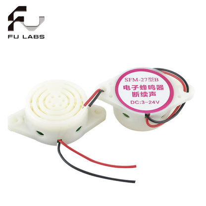 SFM-27 I 95DB Alarm High-decibel 3-24V 12V Electronic Buzzer Beep Alarm Intermittent Continuous Beep for Arduino