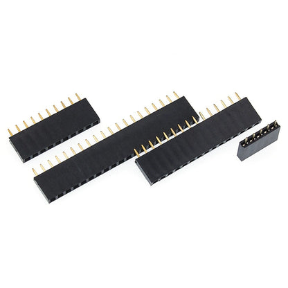 1Pcs Single Row Pin Female Header 2.54Mm 2 3 5 6 8 10 15 16 19 40 Straight Strip Pcb