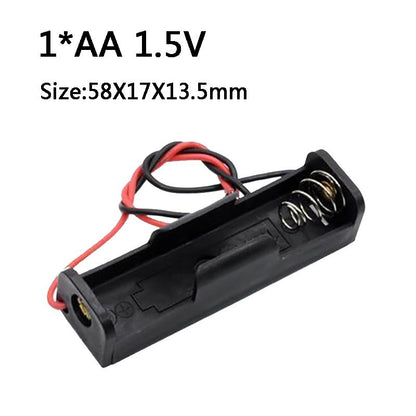AA Size 1/2/3/4/6/8 Slot Battery Holder Storage Box Case with Wire Lead
