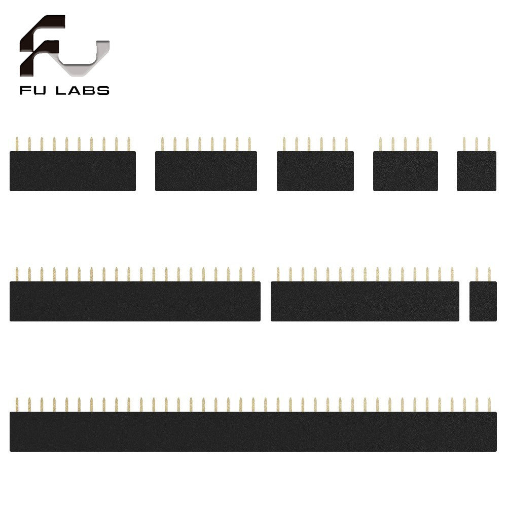 1Pcs Single Row Pin Female Header 2.54Mm 2 3 5 6 8 10 15 16 19 40 Straight Strip Pcb