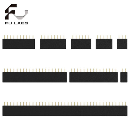 1Pcs Single Row Pin Female Header 2.54Mm 2 3 5 6 8 10 15 16 19 40 Straight Strip Pcb