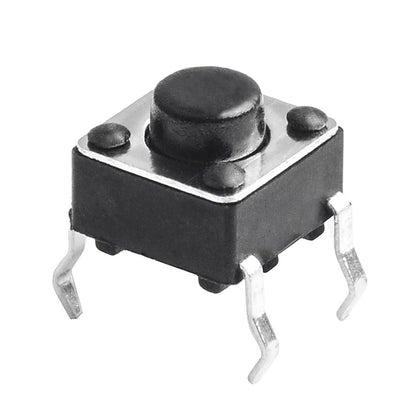 100pcs button Touch switch 6*6*5 keys button DIP 4pin 6*6*5mm Light touch switch DIP4 /OFF Touch 6x6x5