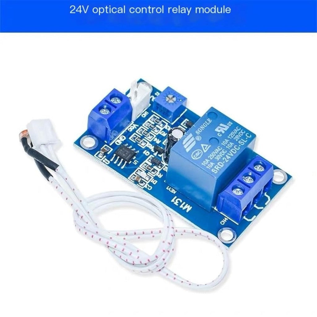 XH-M131 DC 5V 12V 24V Light Control Switch Photoresistor Relay Module Detection Sensor 10A brightness Automatic Control Module