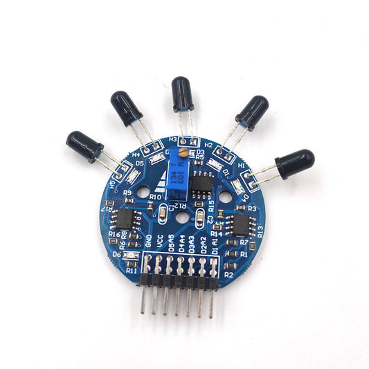 Fulabs 5 Way Flame Sensor Module 5 Road Digital Analog Signal Dual Output Fire Detection Sensor Module for arduino DIY Kit