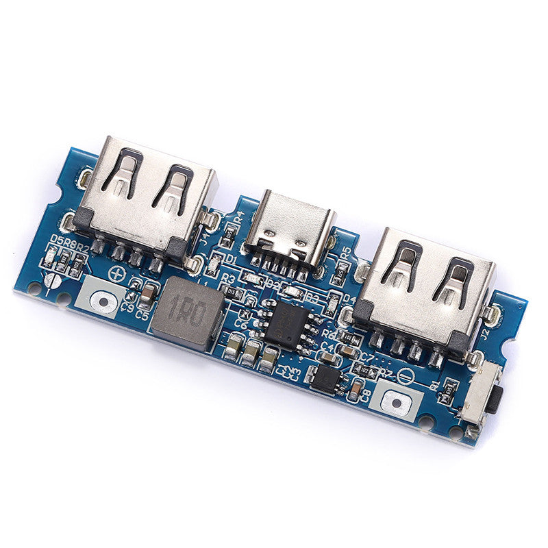 Micro/Type-C USB 5V 2.4A Dual USB 18650 Boost Battery Charger Board Mobile Power Bank Accessories