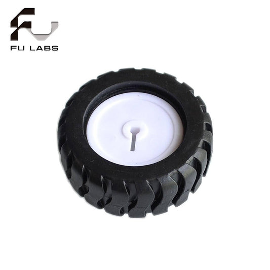 Rubber Wheel N20 ABS 43X19MM, D type 3mm hole
