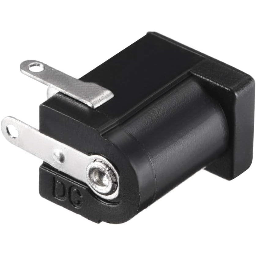 Horizontal 5.5*2.1mm/5.5*2.5mm DC female socket DC005 high temperature resistant socket iron pin/copper pin