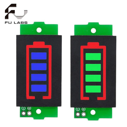 1/2/3/4/5/6/7/8S Lithium Battery Capacity Indicator Module Blue Green Display Electric Vehicle Battery Power Tester 3.7V Li-ion