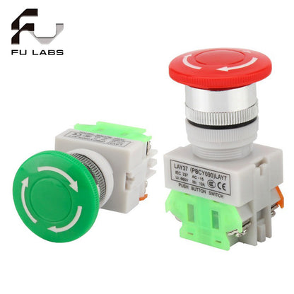 LAY37-11ZS(Y090-11ZS) Emergency stop self-locking push button switch Emergency stop switch Stop button 10A Off