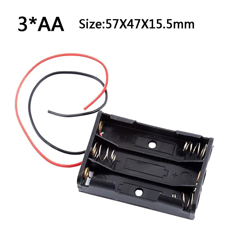 AA Size 1/2/3/4/6/8 Slot Battery Holder Storage Box Case with Wire Lead