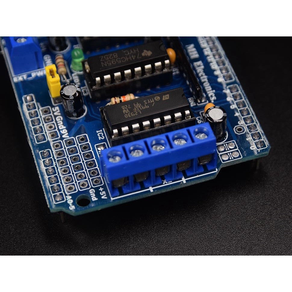 L293D DC Motor Drive - Stepper Motor Control Shield Module Expansion Board Fit for Arduino UNO/Duemilanove/Raspberry Pi/Computer/Arduino Mega 2560