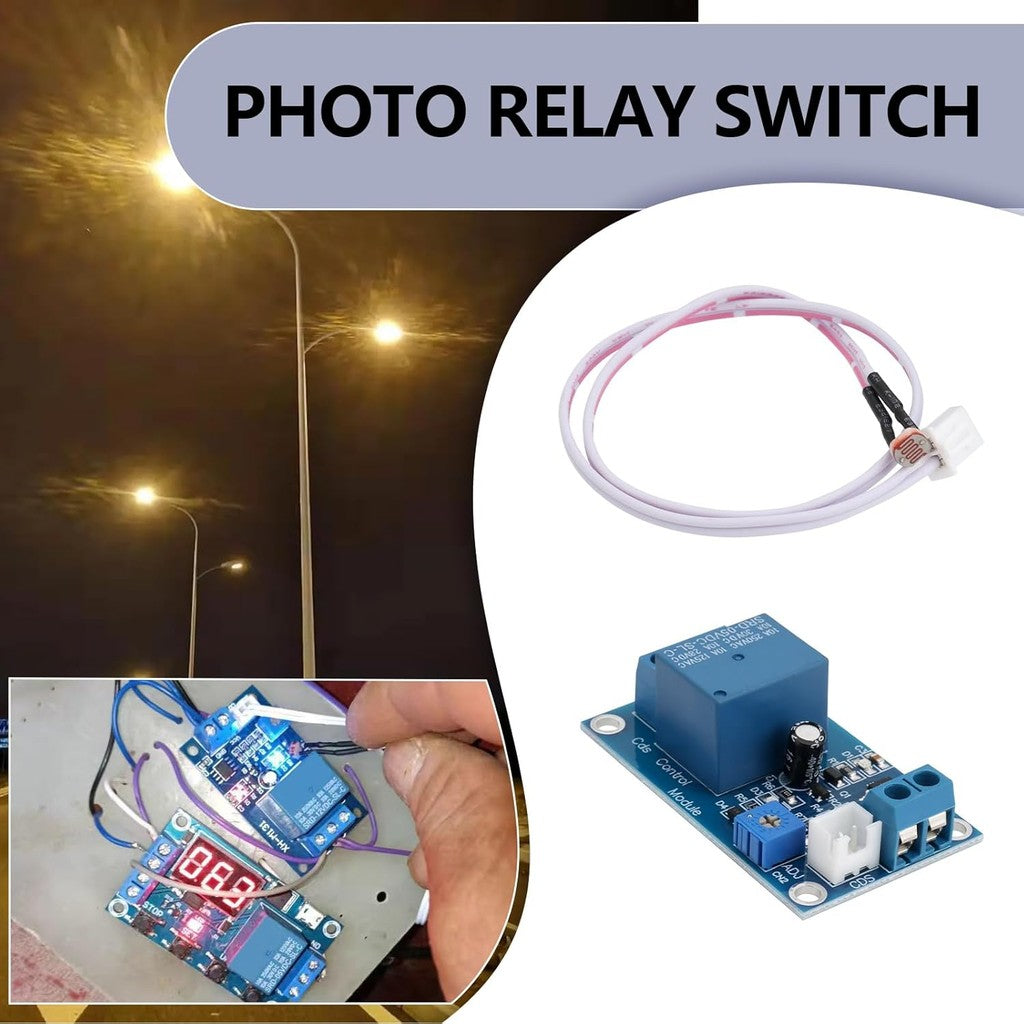 XH-M131 DC 5V 12V 24V Light Control Switch Photoresistor Relay Module Detection Sensor 10A brightness Automatic Control Module