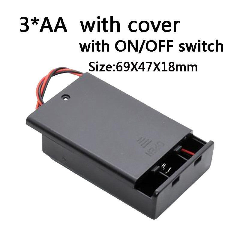 AA Size 1/2/3/4/6/8 Slot Battery Holder Storage Box Case with Wire Lead