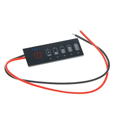 1pcs Battery Level Indicator Iron Ternary Lead-acid Capacity Display Lithium 3.7V 7.4V 11.1V 14.8V Phosphate Tester Meter 1S 2S 3S 4S