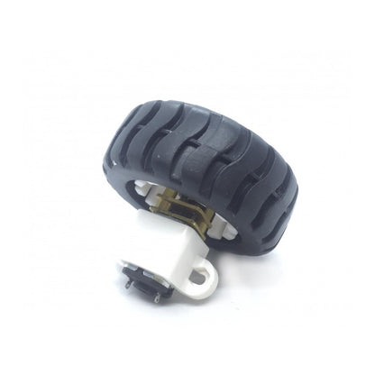 Rubber Wheel N20 ABS 43X19MM, D type 3mm hole