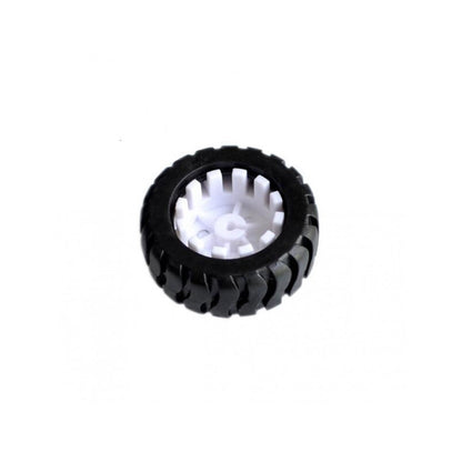 Rubber Wheel N20 ABS 43X19MM, D type 3mm hole