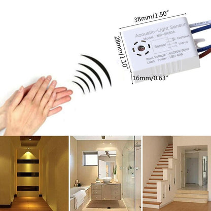 Auto On Off Intelligent Switch Delay 220V Module Detector Sound Voice Sensor Light Street Lighting Activated Switch