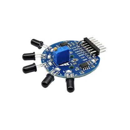 Fulabs 5 Way Flame Sensor Module 5 Road Digital Analog Signal Dual Output Fire Detection Sensor Module for arduino DIY Kit