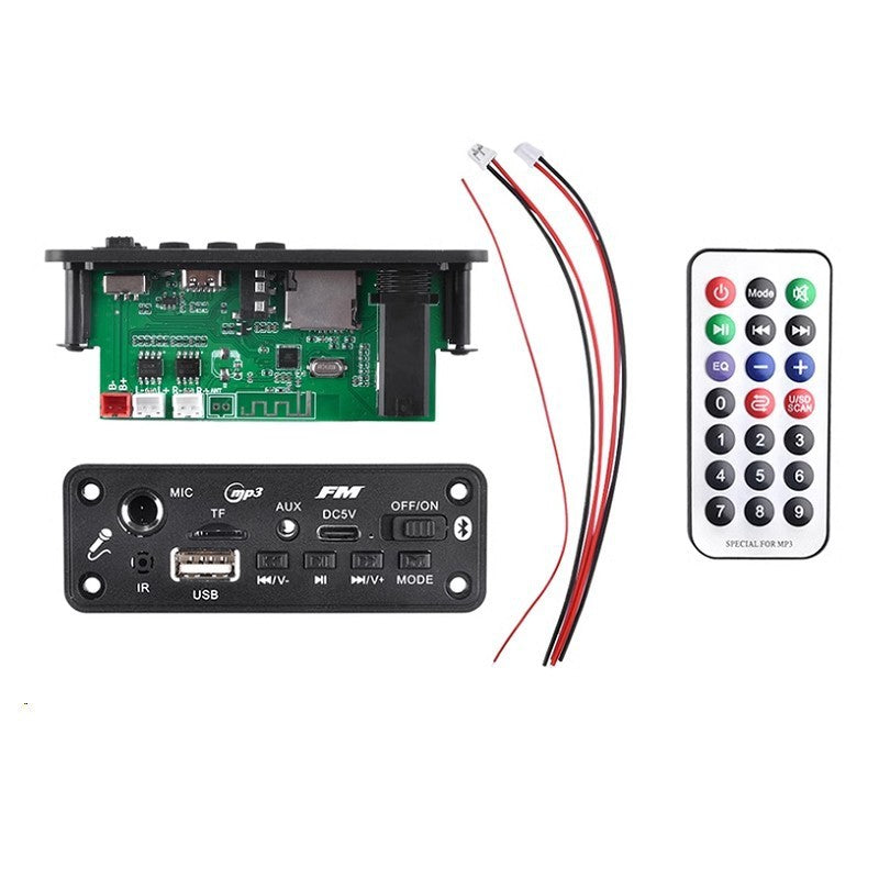 1pcs MP3 Bluetooth Amplifier Decoder Board 2 * 3W With Microphone Jack MIC Bluetooth 5.3 Lossless U disk TF Card AUX Player