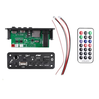 1pcs MP3 Bluetooth Amplifier Decoder Board 2 * 3W With Microphone Jack MIC Bluetooth 5.3 Lossless U disk TF Card AUX Player