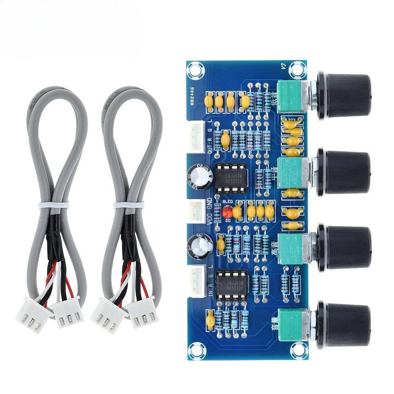 XH-A901 NE5532 Tone Board Preamp Pre-amp With Treble Bass Volume Adjustment Pre-amplifier Tone Controller For Amplifier Board