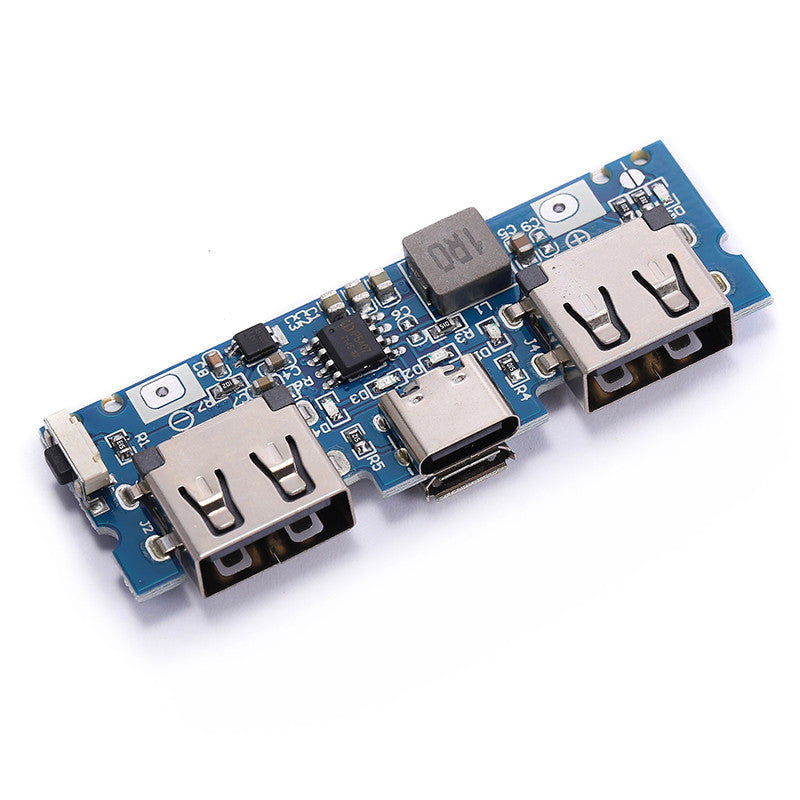 Micro/Type-C USB 5V 2.4A Dual USB 18650 Boost Battery Charger Board Mobile Power Bank Accessories