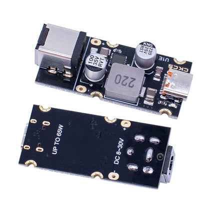 QC4.0 QC3.0 Type-C USB PD65W Fast Charging Adapter Module DC8-32V 3.25A 65W Step Down Module SCP/FCP/PD