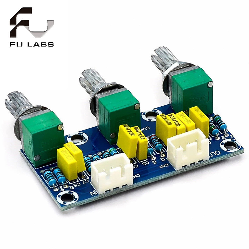 XH-M802 Amplifier Board High and Low Voltage Mixer Tone Board Volume Control Subwoofer PCB Adjustment Amplificador