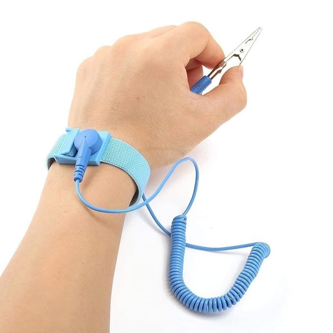 Anti-Static Wrist Strap (Adjustable up to Size XL) - ESD Grounding Wristband