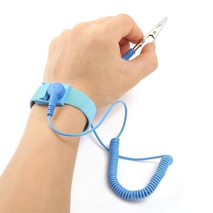 Anti-Static Wrist Strap (Adjustable up to Size XL) - ESD Grounding Wristband