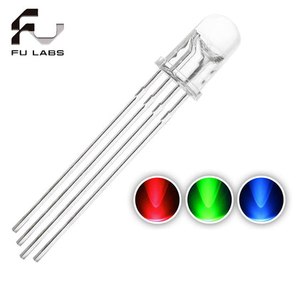 LED 5MM 10MM Rgb Clear Common Cathode 10Pcs