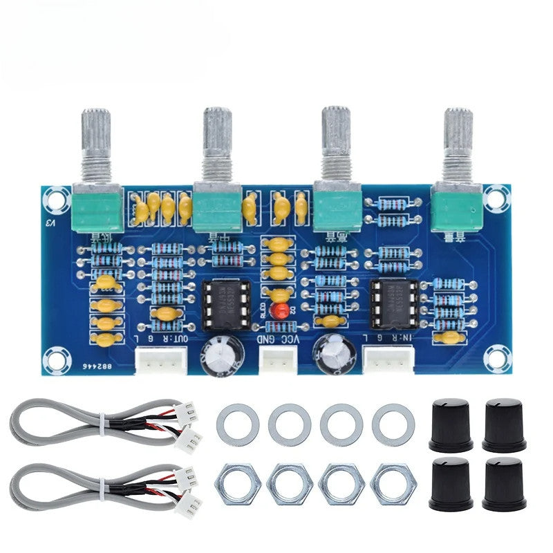 XH-A901 NE5532 Tone Board Preamp Pre-amp With Treble Bass Volume Adjustment Pre-amplifier Tone Controller For Amplifier Board