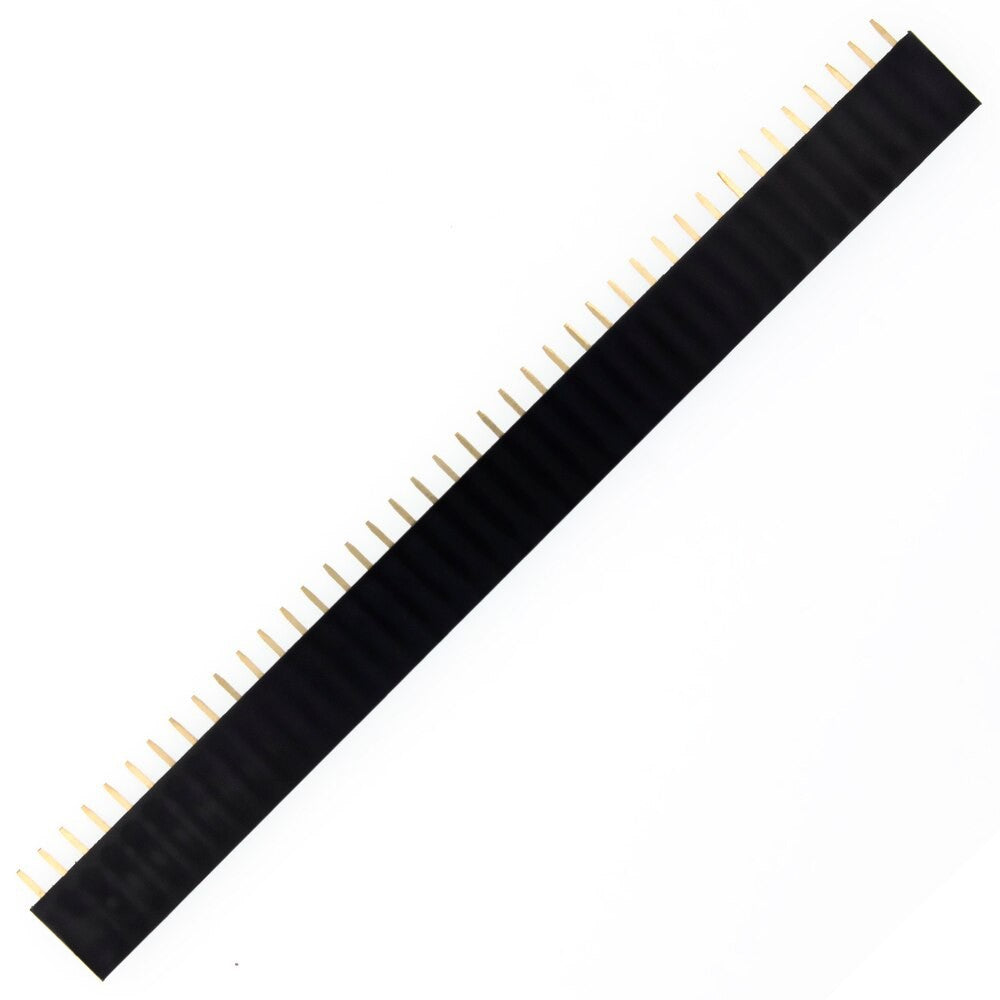 1Pcs Single Row Pin Female Header 2.54Mm 2 3 5 6 8 10 15 16 19 40 Straight Strip Pcb
