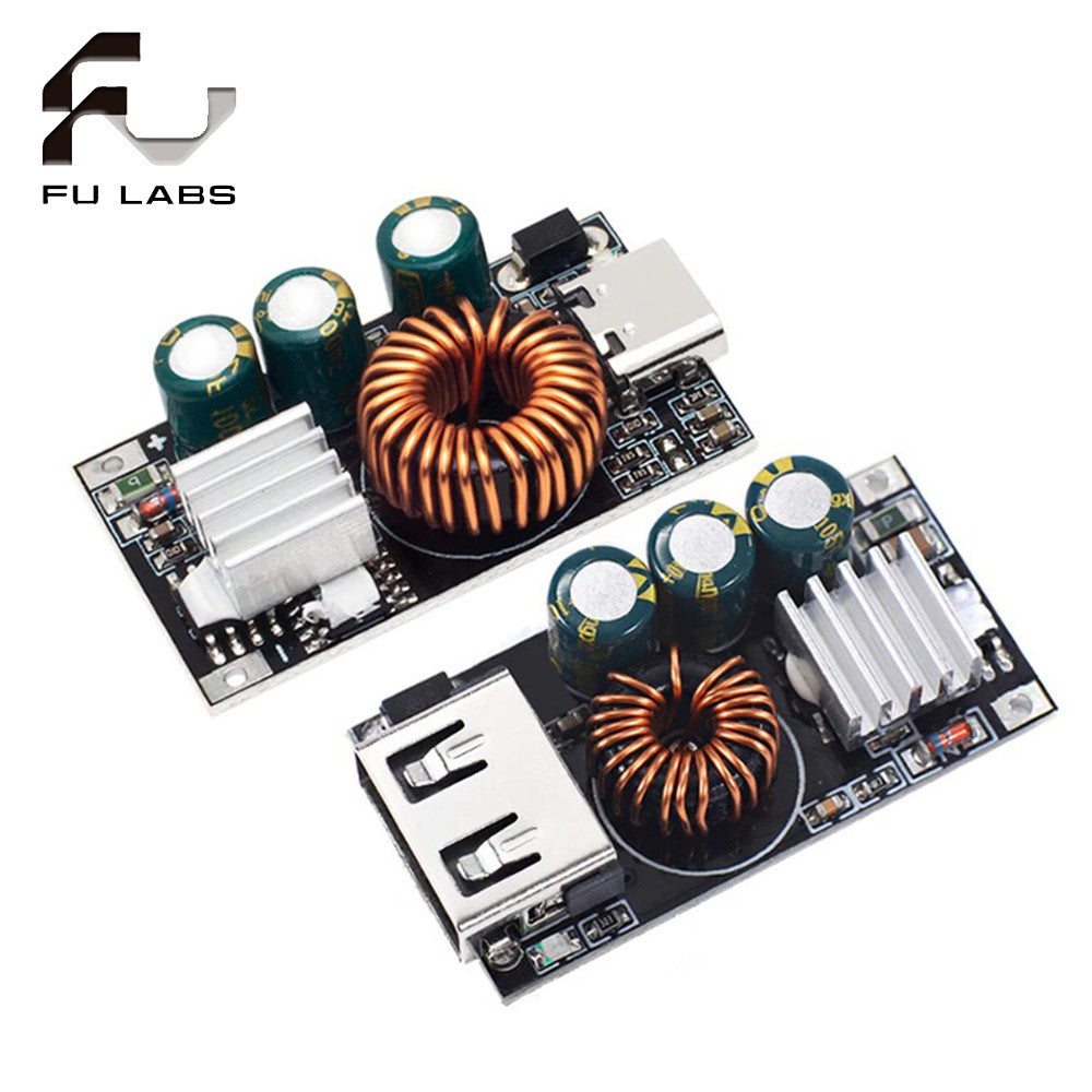TYPE-C QC3.0 DIY Fast Charger DC 5-32V 24W Step-down Module for Emergency Charging of Mobile Phone