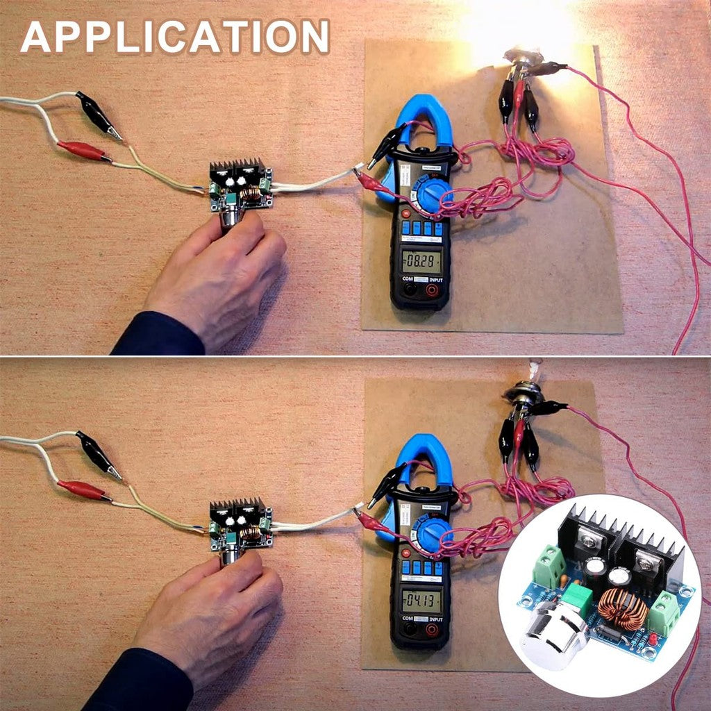 XH-M401 DC-DC Step Down Buck Converter Power Supply Module XL4016E1 PWM Adjustable 4-40V To 1.25-36V Step Down Board 8A 200W