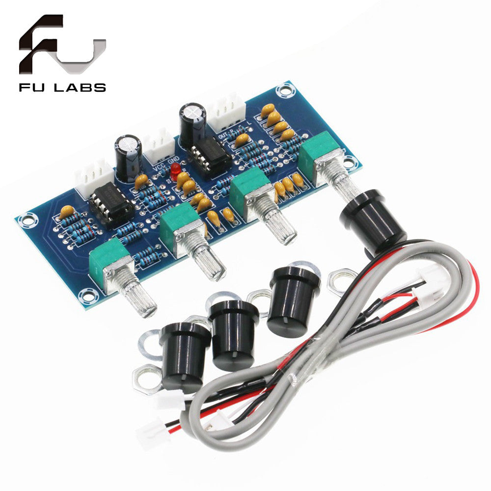 XH-A901 NE5532 Tone Board Preamp Pre-amp With Treble Bass Volume Adjustment Pre-amplifier Tone Controller For Amplifier Board
