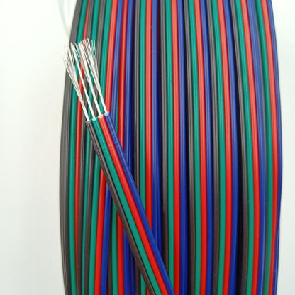 12V RGB 2P/3P/4 Cores LED Strip Extension Wire 1M