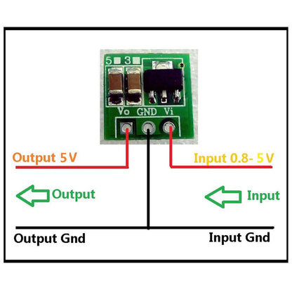 DC 0.9V-5V To 5V or DC 0.8V-3.3V To 3.3V DC-DC Step-Up Power Module Voltage Boost Converter Board