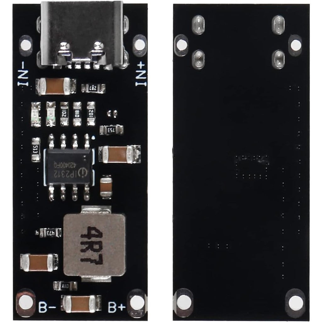 Type C USB Input High Current 3A Polymer Ternary Lithium Battery Quick Fast Charging Board IP2312 CC/CV Mode 5V To 4.2V