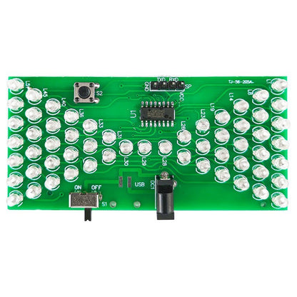 Fulabs Electronic Hourglass DIY Kit Funny Electric Production Kits Precise With LED Lamps Double Layer PCB Board 84*40mm