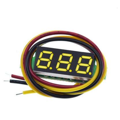 0.28 inch DC 0-100V 3-Wire Mini Gauge voltage meter Voltmeter LED Display Digital Panel Voltmeter Meter Volt Detector Blue Red Green Yellow