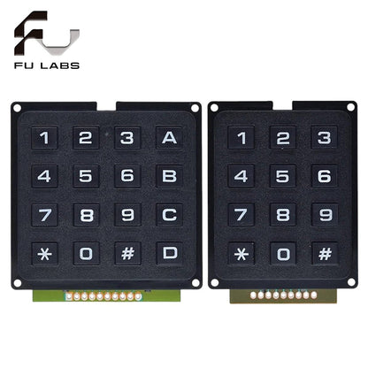 3*4 4*4 Matrix Switch Keyboard Keypad Array Module Abs Plastic Keys 4X4 3X4 12 16 Key B