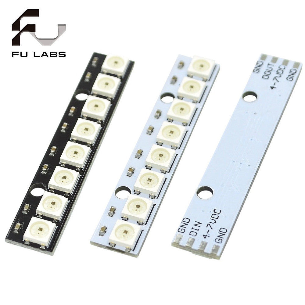 Neopixel Stick - 8 X 5050 RGB Led With Integrated Drivers Arduino Compatible