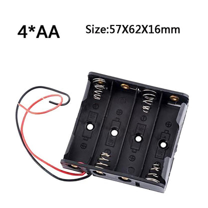 AA Size 1/2/3/4/6/8 Slot Battery Holder Storage Box Case with Wire Lead