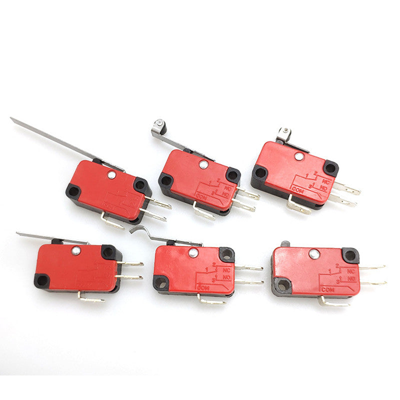 2pcs Fulabs Micro Limit Switch Snap Long Straight Hinge Lever Arm SPDT Switch 15A Spare Parts Only