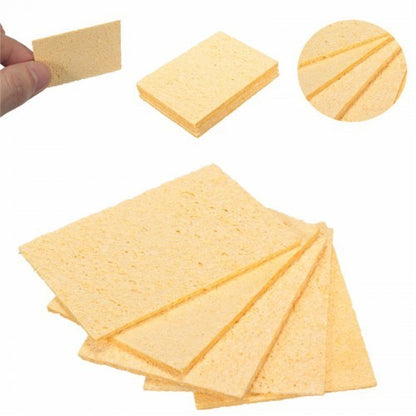 5Pcs 5X3.5CM Soldering Sponge Solder Iron Tip Cleaning High Temp Diy Electronics Electrical